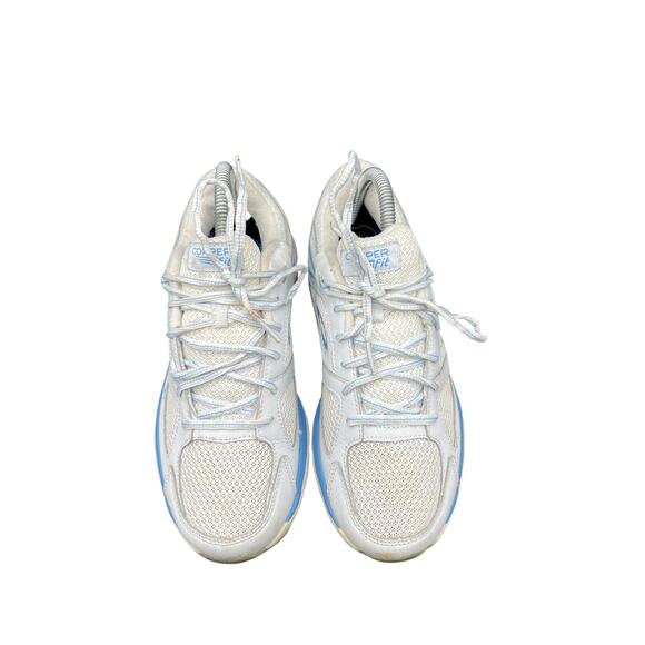 🩶 Copper Fit Women’s 8 White Mesh Walking Sneakers – Comfort Arch Support - Picture 6 of 8